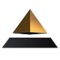 Левитирующая пирамида FLYTE, черная основа, золотистая пирамида (01-PY-BGD-V1-0)