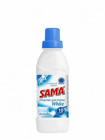 Засіб для прання білих речей "White" "SAMA" - ефект відбілювання 500 мл