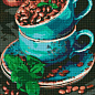 Алмазна мозаїка - Ароматні кавові зерна Ідейка AMO7486