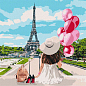 Картина за номерами - Гуляючи вулицями Парижа Ідейка KHO4793