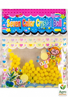 Гидрогель желтый декоративный "Seven Color Crystal Boll"1