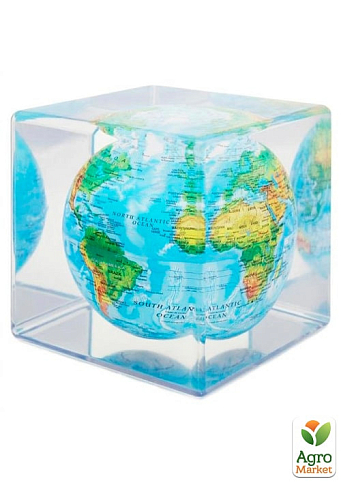 Гиро-глобус Solar Globe Mova Физическая карта Мира, куб (MC-5-RBE) 