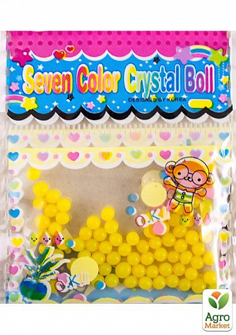 Гідрогель жовтий декоративний "Seven Color Crystal Boll"