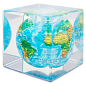 Гиро-глобус Solar Globe Mova Физическая карта Мира, куб (MC-5-RBE) 