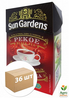 Чай Sunshine (Pekoe) ТМ "Sun Gardens" 100г упаковка 36шт1