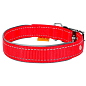 Ошейник "Dog Extremе"с нейлона, двойной со светоотражающей вставкой (ширина 40мм, длина 60-72см) красный купить