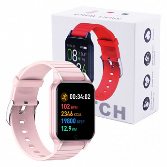 Smart Watch T96, температура тела, pink - фото 3