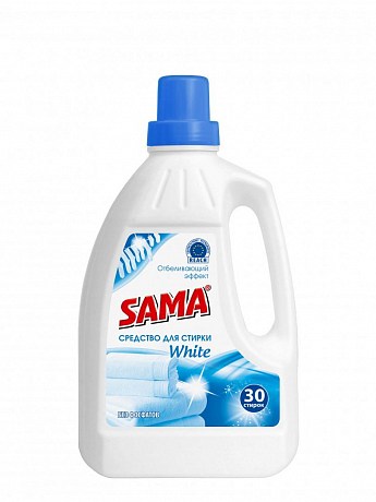 Засіб для прання білих речей "White" "SAMA" 1,5 кг