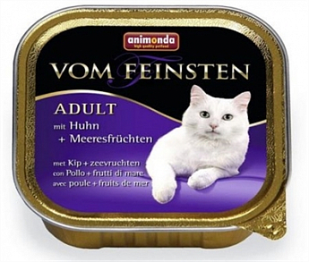 Animonda Von Feinsten Adult Влажный корм для кошек с курицей и морепродуктами  100 г (8330660)
