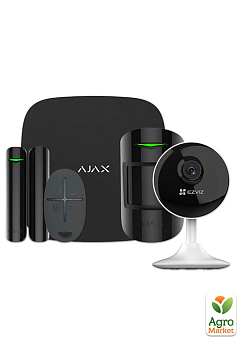 Комплект беспроводной сигнализации Ajax StarterKit black + Wi-Fi камера 2MP-CS-C1C1