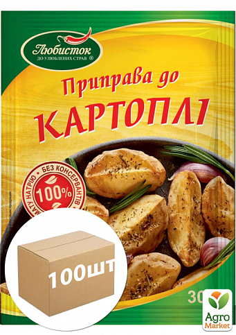 Приправа До картоплі ТМ «Любисток» 30г упаковка 100шт
