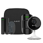 Комплект беспроводной сигнализации Ajax StarterKit black + Wi-Fi камера 2MP-CS-C1C