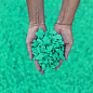 Кольорове декоративне каміння "Зелене" Фракція 5-10 мм 1 кг купить