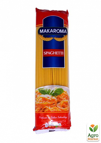 Макарони Spaghetti (Спагеті) 1.8мм ТМ "MAKAROMA" 500г упаковка 20шт - фото 2