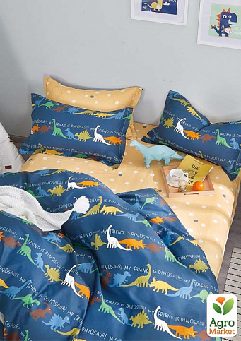 Евро комплект постельного белья Home Line "Мой друг динозавр" 154576