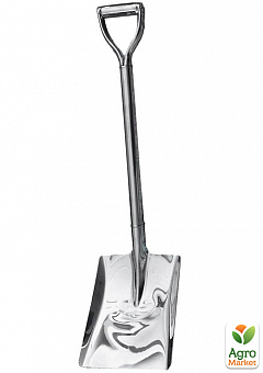 Лопата совкова MASTERTOOL з нержавіючої сталі з ручкою 255х303 мм 970 мм 14-62751
