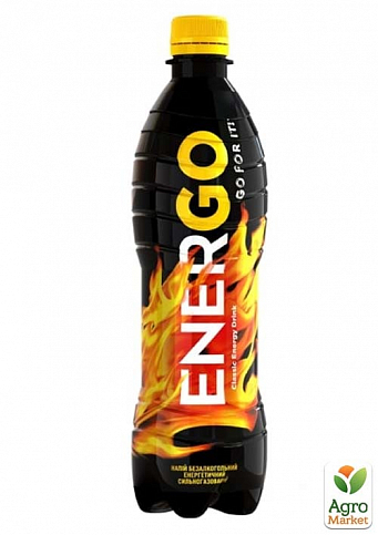 Безалкогольний енергетичний напій ENERGO 0.5 л упаковка 12шт - фото 2