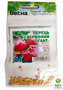 Перец "Красный гигант" (Зипер) ТМ "Весна" 0,7г21