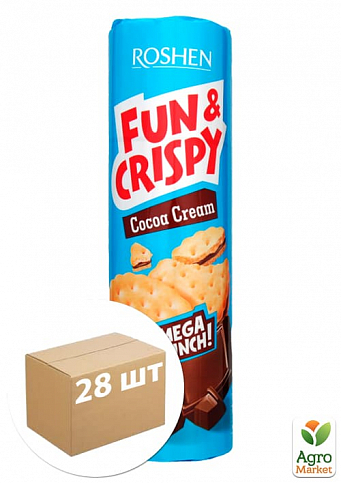 Крекер (шоколад) ТМ "Fun & Crispy" 135г упаковка 28шт