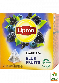 Чай черный Blue fruit ТМ "Lipton" 20 пакетиков по 1.8г1