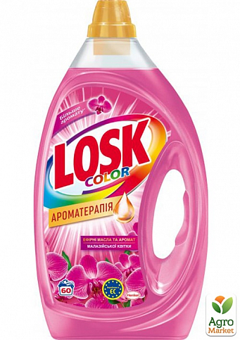 Losk гель для стирки Color Ароматерапия Эфирные масла и Цветок Жасмина 3 л 
