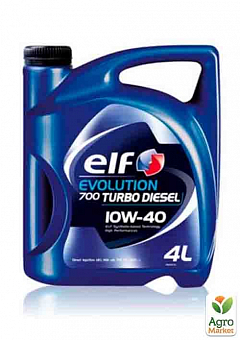 Масло моторное Elf Evolution 700 Turbo Diesel 10W40 / 4л. / (ACEA A3/B4, API SL/CF ) ELF 12-4 TD2