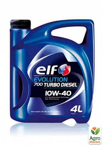 Олія моторна Elf Evolution 700 Turbo Diesel 10W40/4л. / (ACEA A3/B4, API SL/CF) ELF 12-4 TD