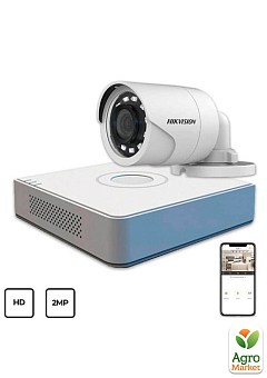 Комплект видеонаблюдения Hikvision HD KIT 1x2MP OUTDOOR1