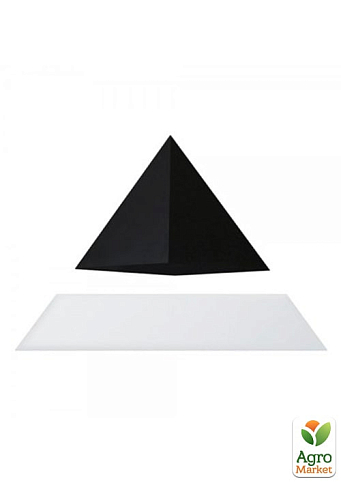Левітуюча піраміда Flyte, біла основа, чорна піраміда (01-PY-WBL-V1-0)