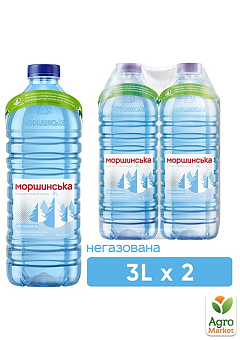 Минеральная вода Моршинская негазированная 3л (упаковка 2 шт)1