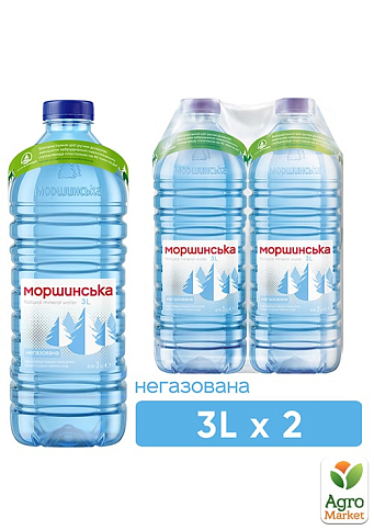Минеральная вода Моршинская негазированная 3л (упаковка 2 шт)