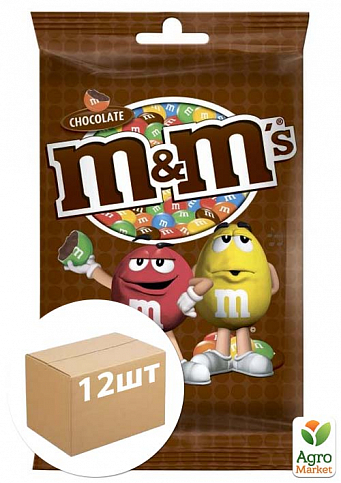 Драже в шоколаді ТМ "М&М" 125г упаковка 12шт