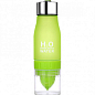 Бутылка для воды и напитков H2O Water Bottle с соковыжималкой 650 мл зеленая SKL11-187053 купить