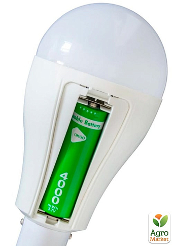 Потужна Аварійна Акумуляторна LED лампа OKGO FA-3820 & 20W з 2 акумуляторами 18650 (до 4 годин) USB) - фото 3