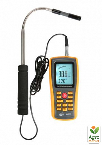 Анемометр USB, 0,3-30м/с, 0-45°C  BENETECH GM8903 - фото 2