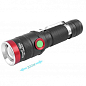 Ліхтарик акумуляторний тактичний X-BALOG BL-736 T6 чорний з червоним, 860м купить