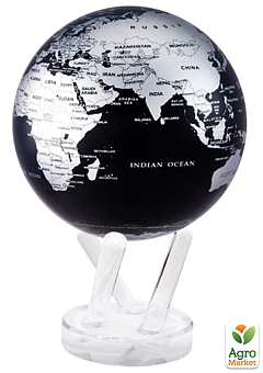 Гиро-глобус Solar Globe "Политическая карта" 11,4 см серебристо-черный (MG-45-SBE) 1