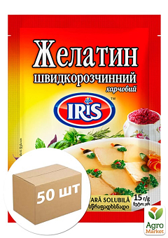 Желатин ТМ "IRIS" 15г упаковка 50шт1