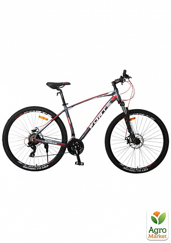 Велосипед FORTE TITAN розмір рами 17" розмір коліс 27,5" сіро-червоний (117185)