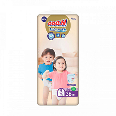 Трусики-підгузки GOO.N Premium Soft для дітей 12-17 кг (розмір 5(XL), унісекс, 36 шт)2