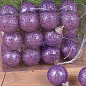 Набір ялинкових кульок у блискітках 3 см 24 шт. Бузковий (3112-9)