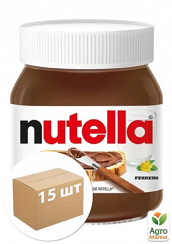 Паста шоколадная Nutella 350г упаковка 15шт