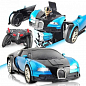 Машинка трансформер Bugatti Robot Car Size 112 Синя SKL11-276018 цена