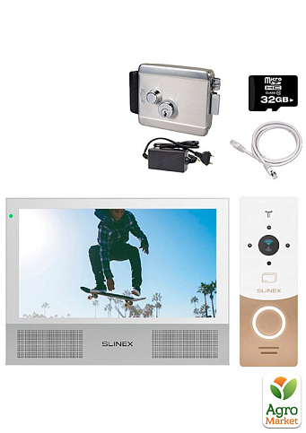 Комплект видеодомофона Slinex HD-KIT W+LOCK premium