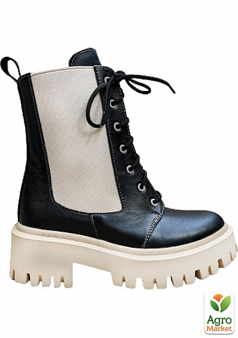 Жіночі черевики зимові Amir DSO2235 36 23см Чорний/Беж