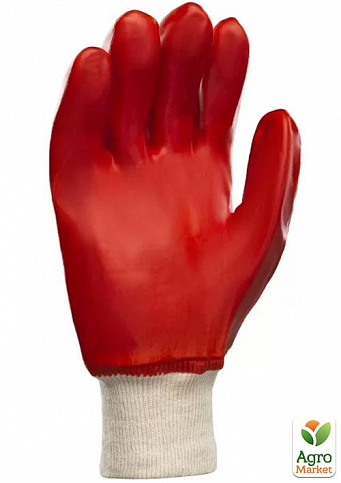 Перчатки с ПВХ покрытием бензомаслостойкие КВИТКА (270 мм) (110-1207-10-IND) - фото 2