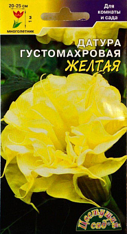 Датура густомахрова "Жовта" ТМ "Квітучий сад" 4шт1