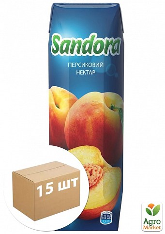 Нектар персиковий ТМ "Sandora" 0,25 л упаковка 15шт