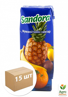 Нектар мультивітамінний ТМ "Sandora" 0,25 л упаковка 15шт1