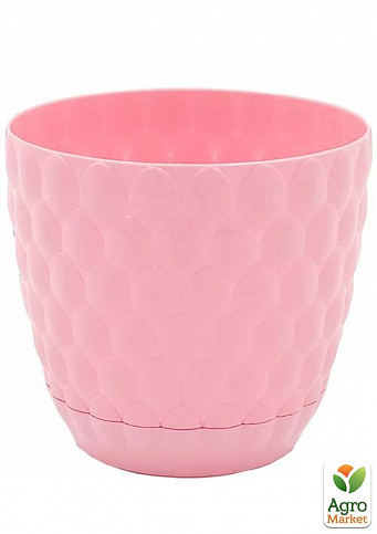 Цветочный горшок PINECONE NO:1, 0,75 л розовый, 11,5х11,5х10,5 см Alyaplastik (10373)